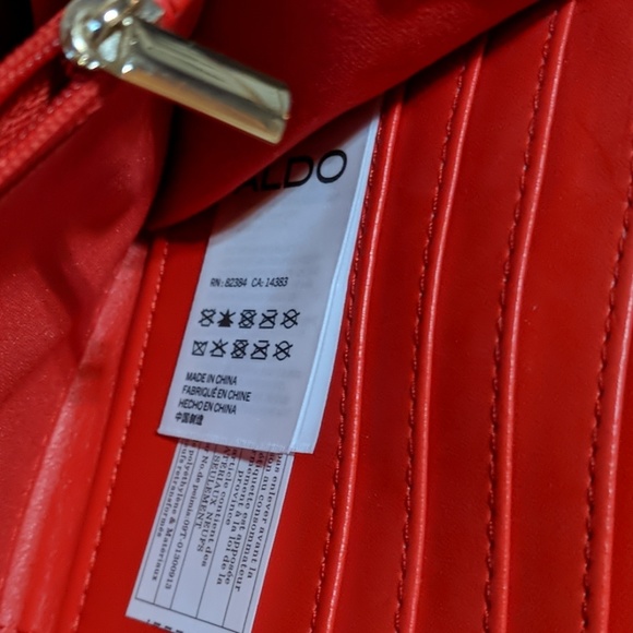 Aldo Red Studded Bow Clutch - Picture 4 of 4